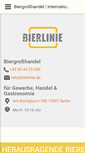 Mobile Screenshot of bierlinie-berlin.de